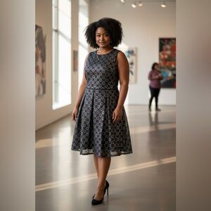 COTÉLAC Raphaille Cavalli Metallic mini dress.